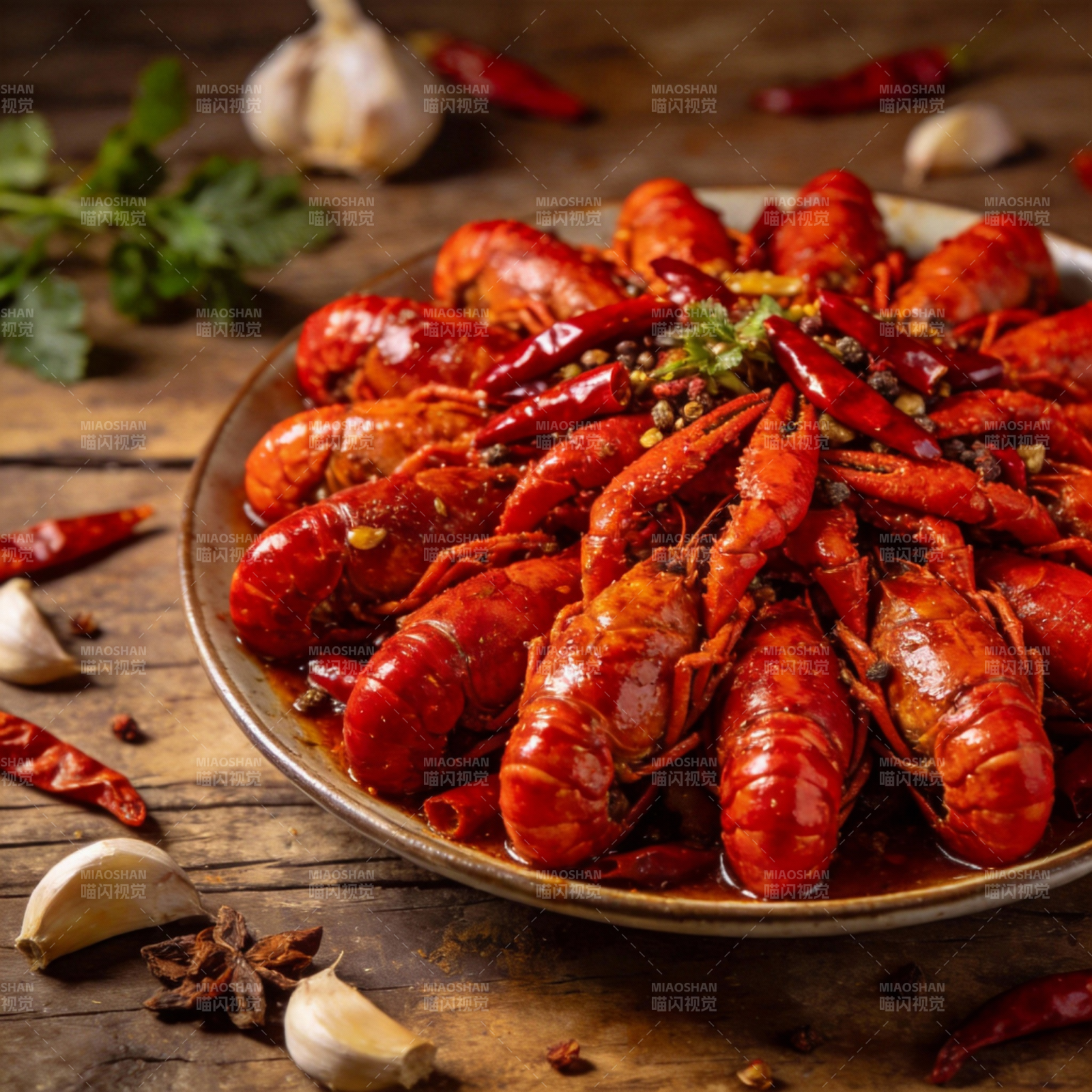 麻辣小龙虾盛宴图片