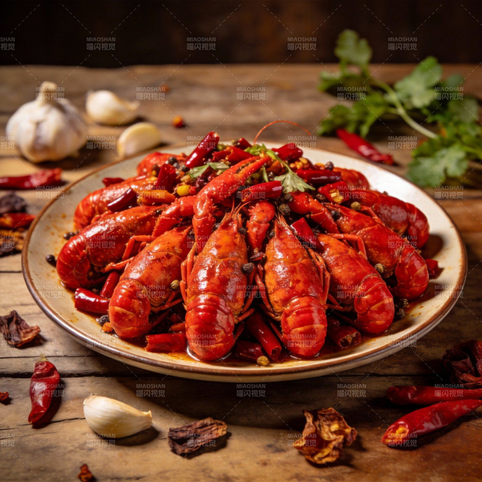 麻辣小龙虾盛宴图片