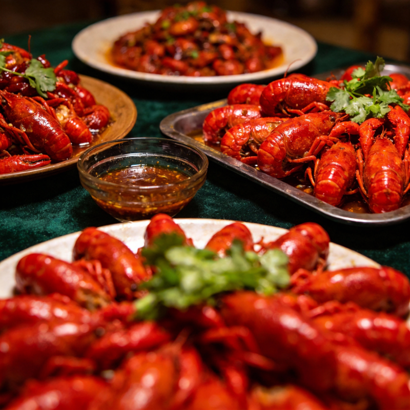 美味小龙虾盛宴图片