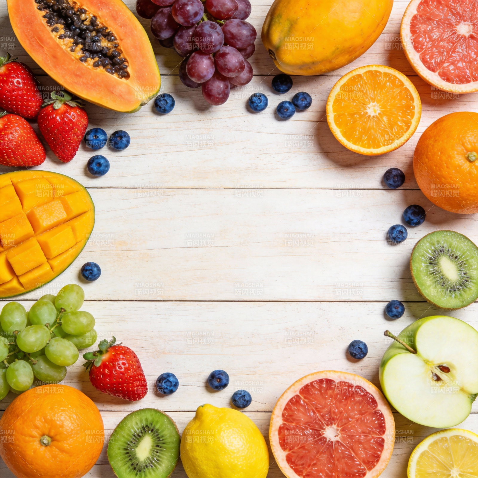 缤纷水果拼盘图片