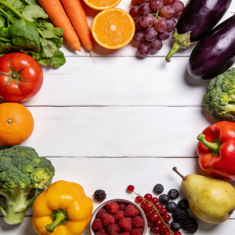 新鲜果蔬环绕图片