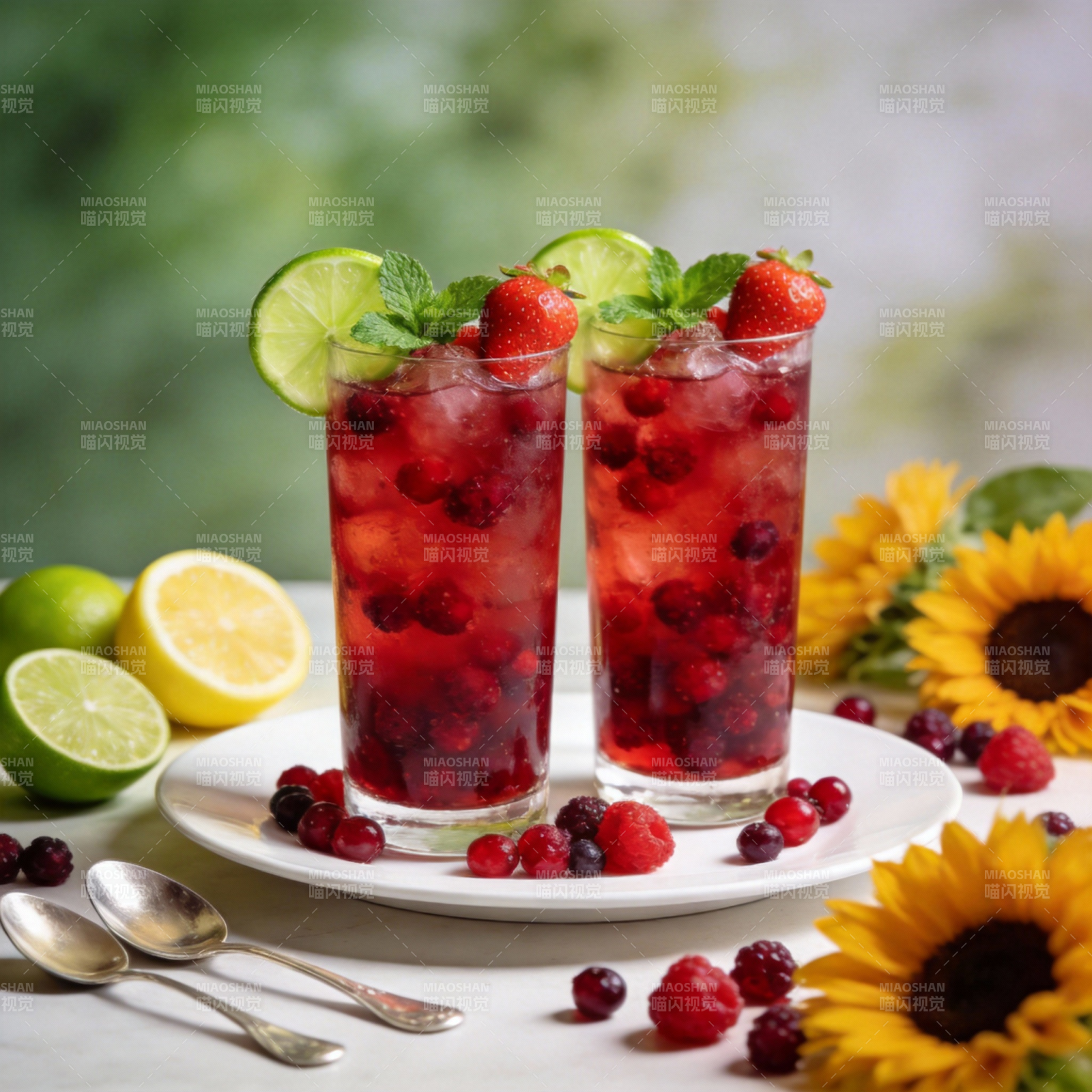 莓果柠檬饮图片