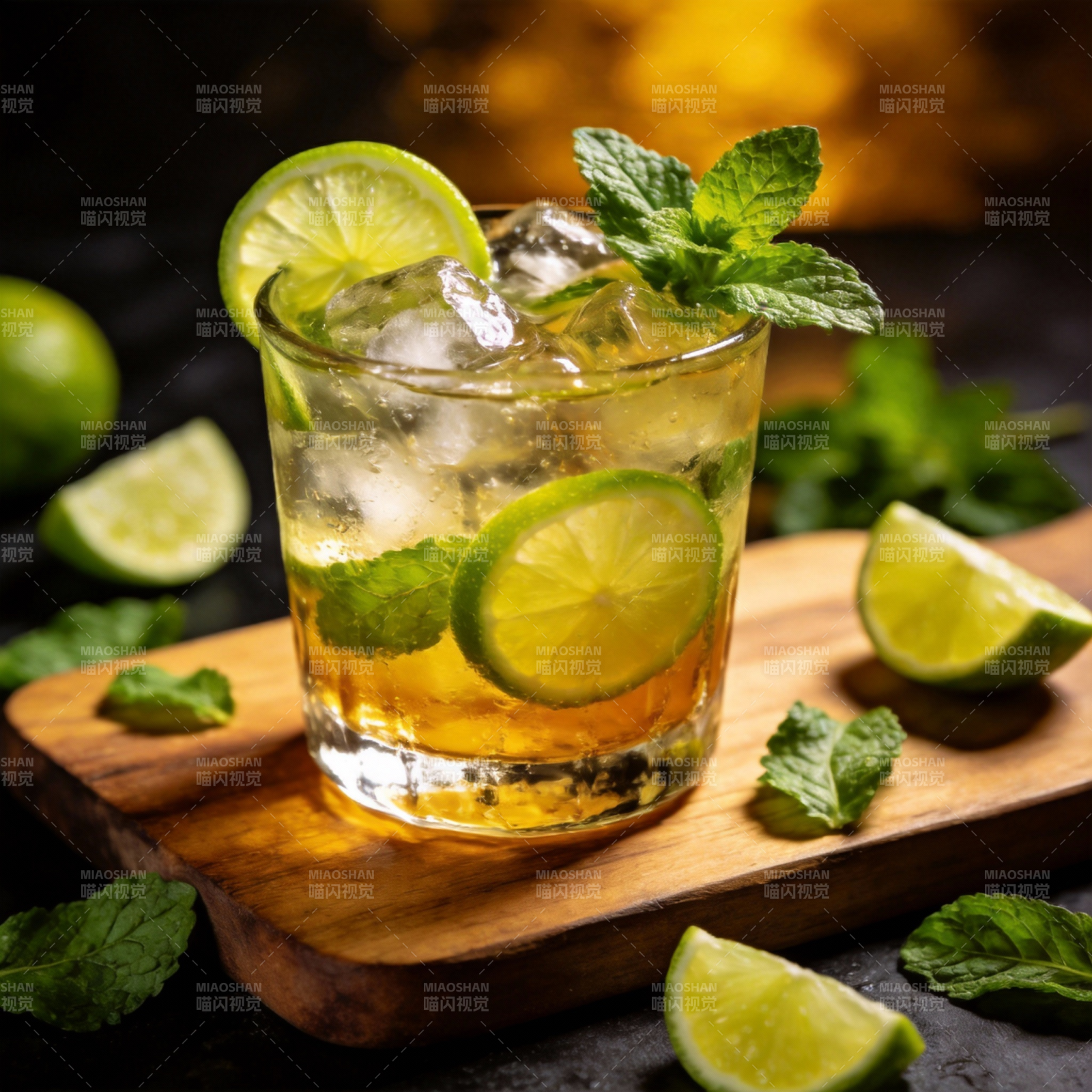 清新莫吉托饮品图片