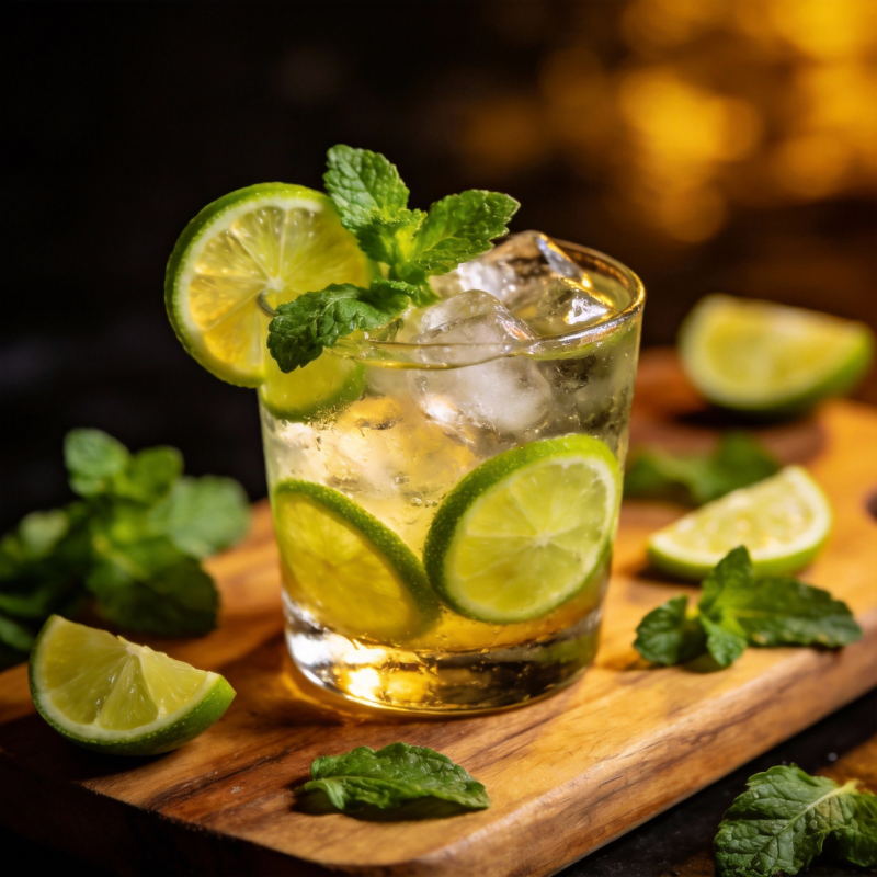 清凉薄荷青柠饮图片