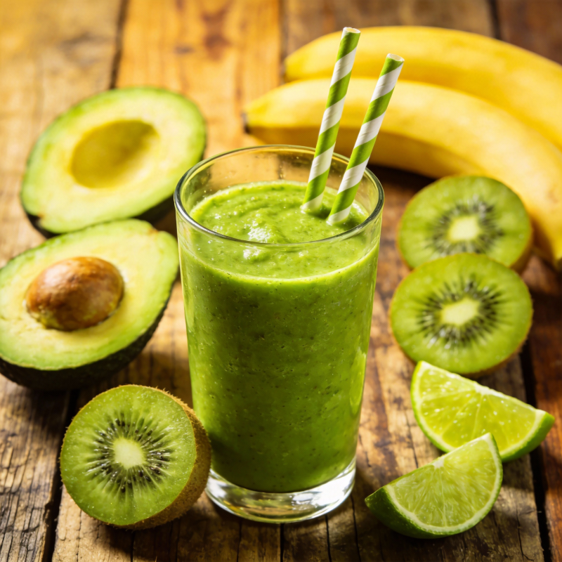 绿色果蔬汁图片