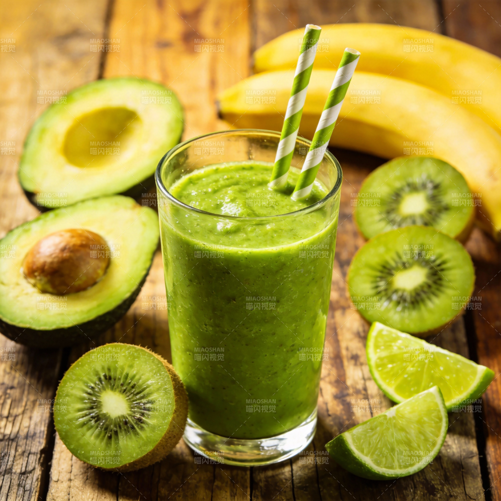 绿色果蔬汁图片