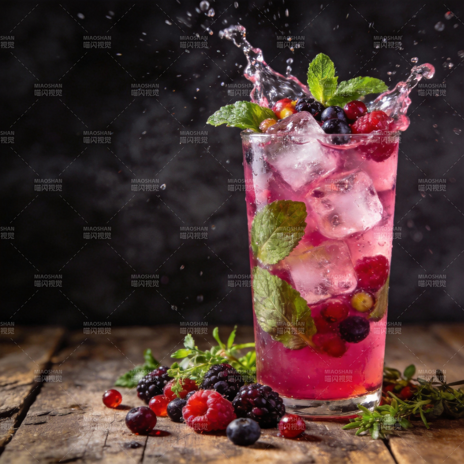 莓果冰饮 清爽一夏图片