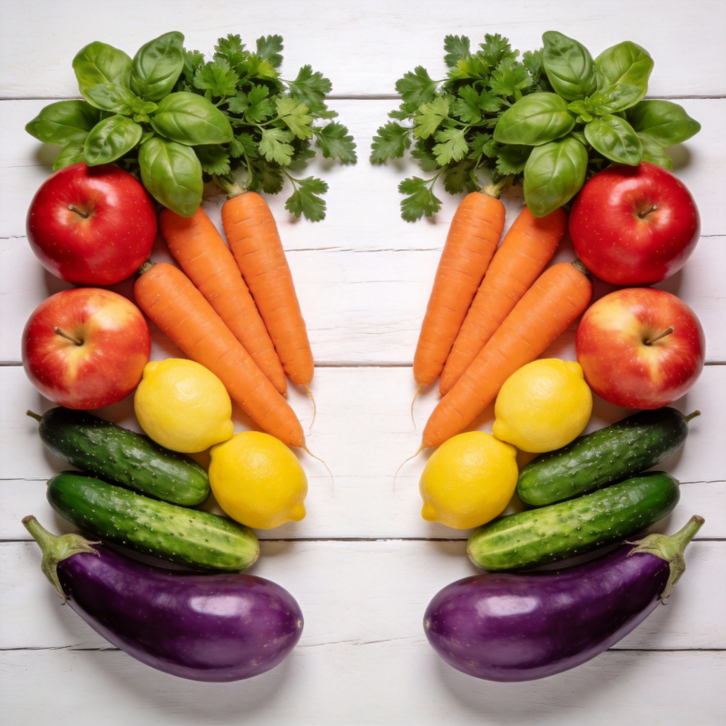 新鲜蔬果拼盘图片