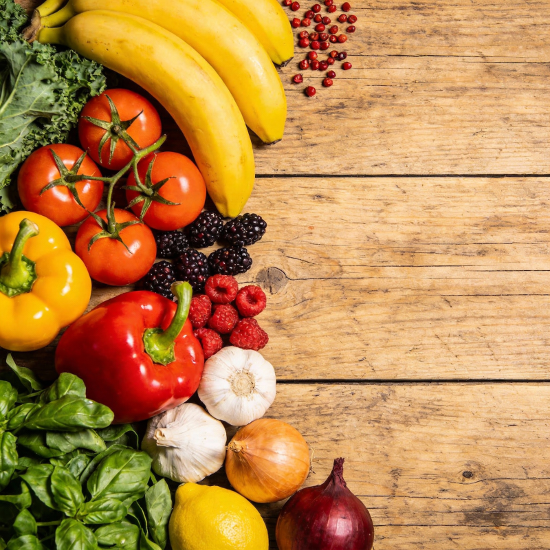 新鲜蔬果拼盘图片