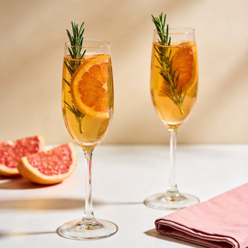 橙香玫瑰鸡尾酒图片