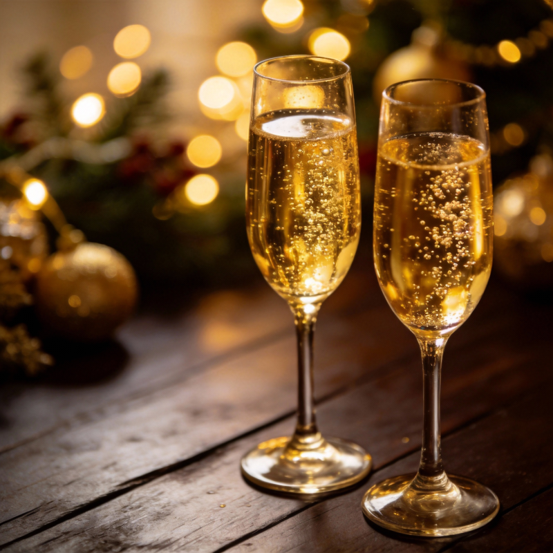 圣诞香槟共庆时图片