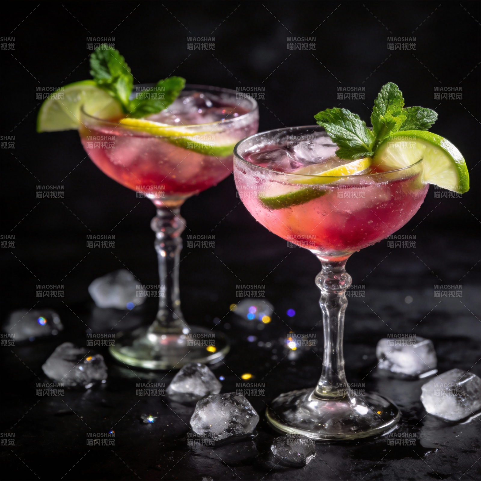 粉红鸡尾酒 清凉一夏图片