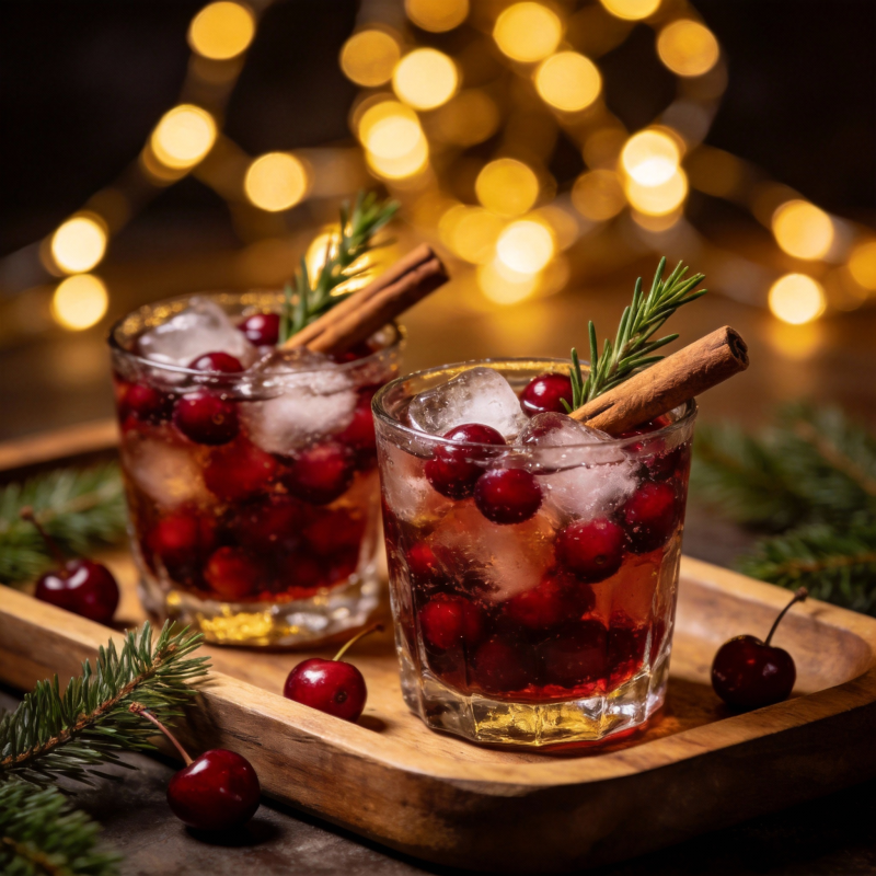 冬日樱桃鸡尾酒图片