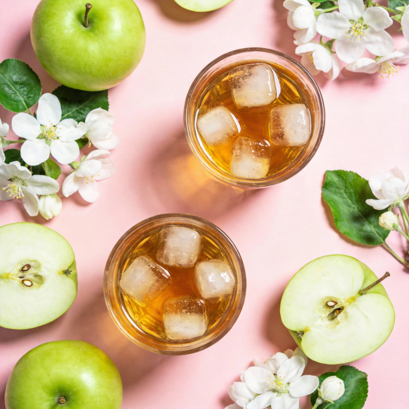 苹果花茶饮图片