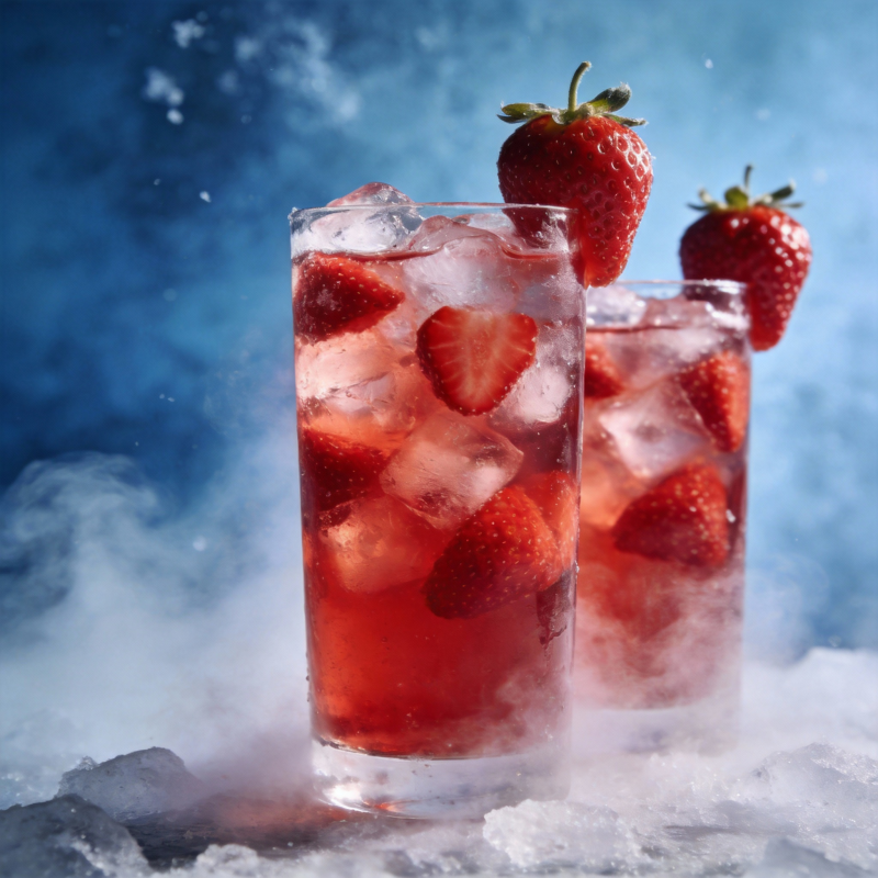 草莓冰饮 清凉一夏图片