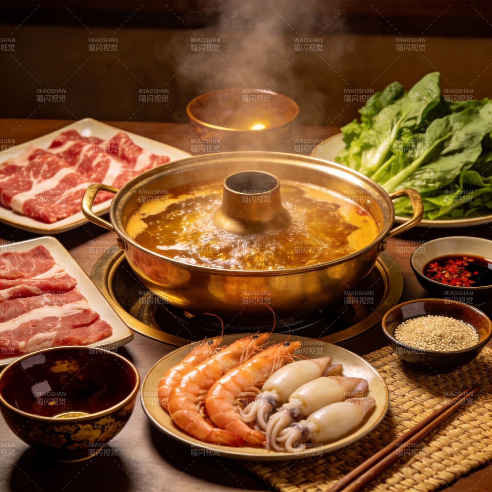 火锅盛宴图片
