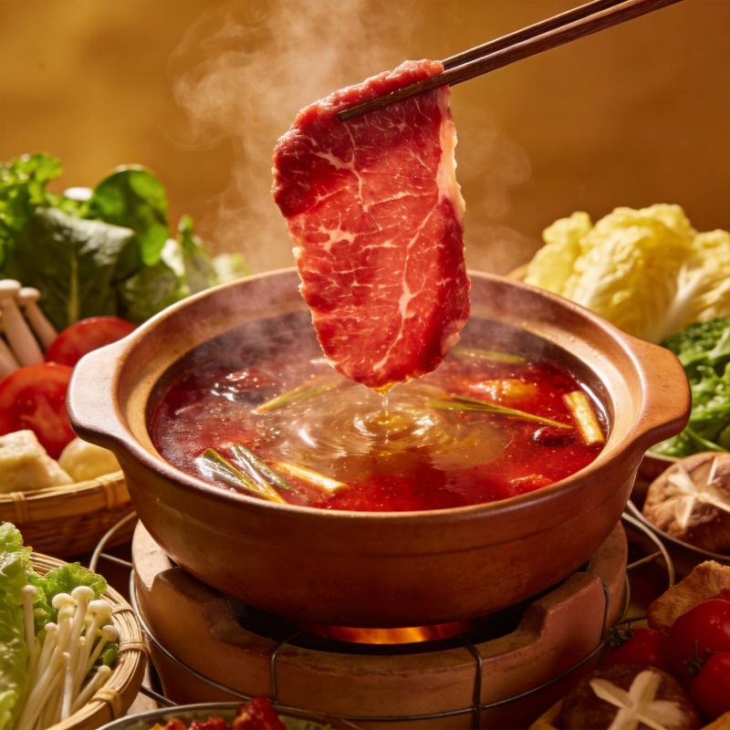 热气腾腾火锅宴图片