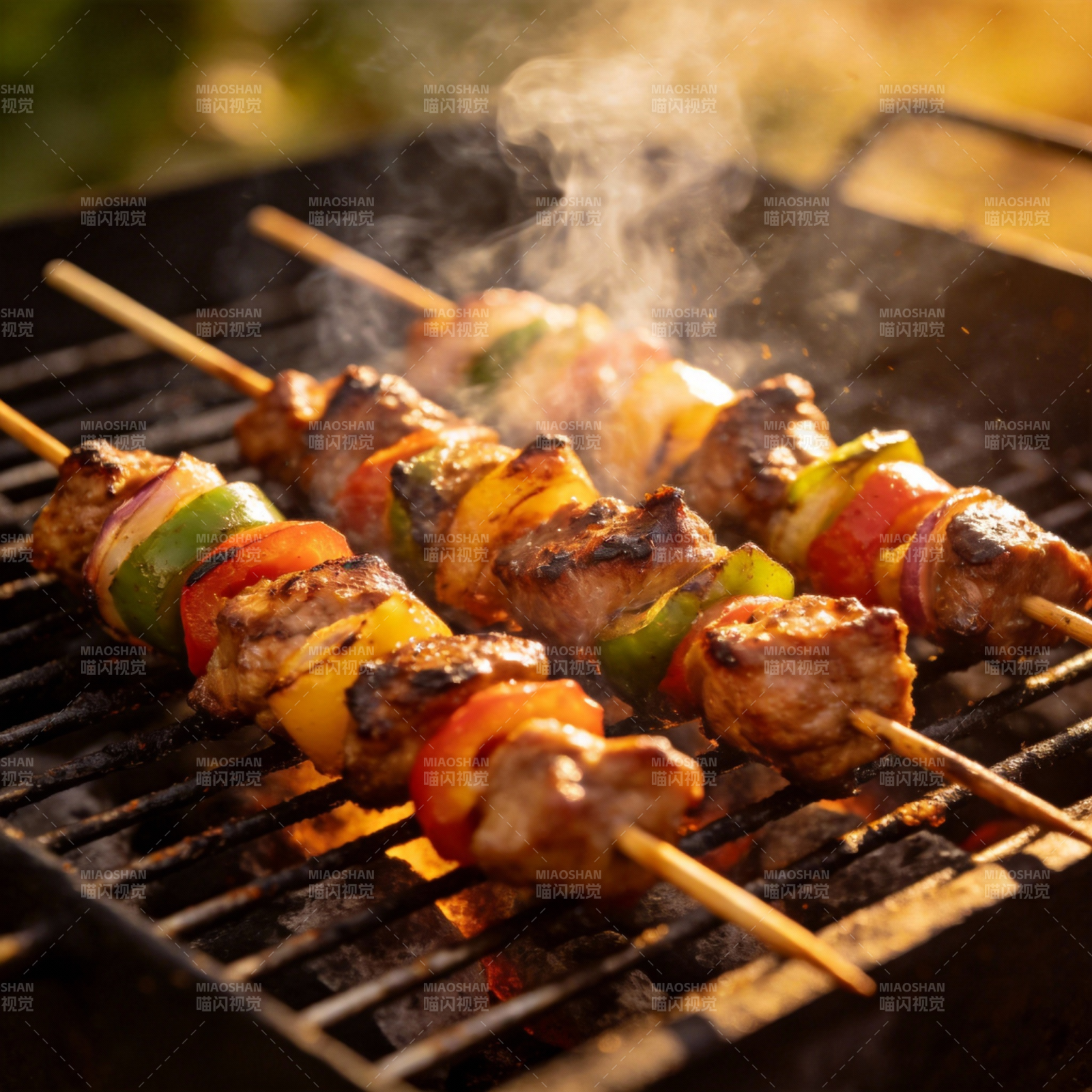 烤串飘香图片