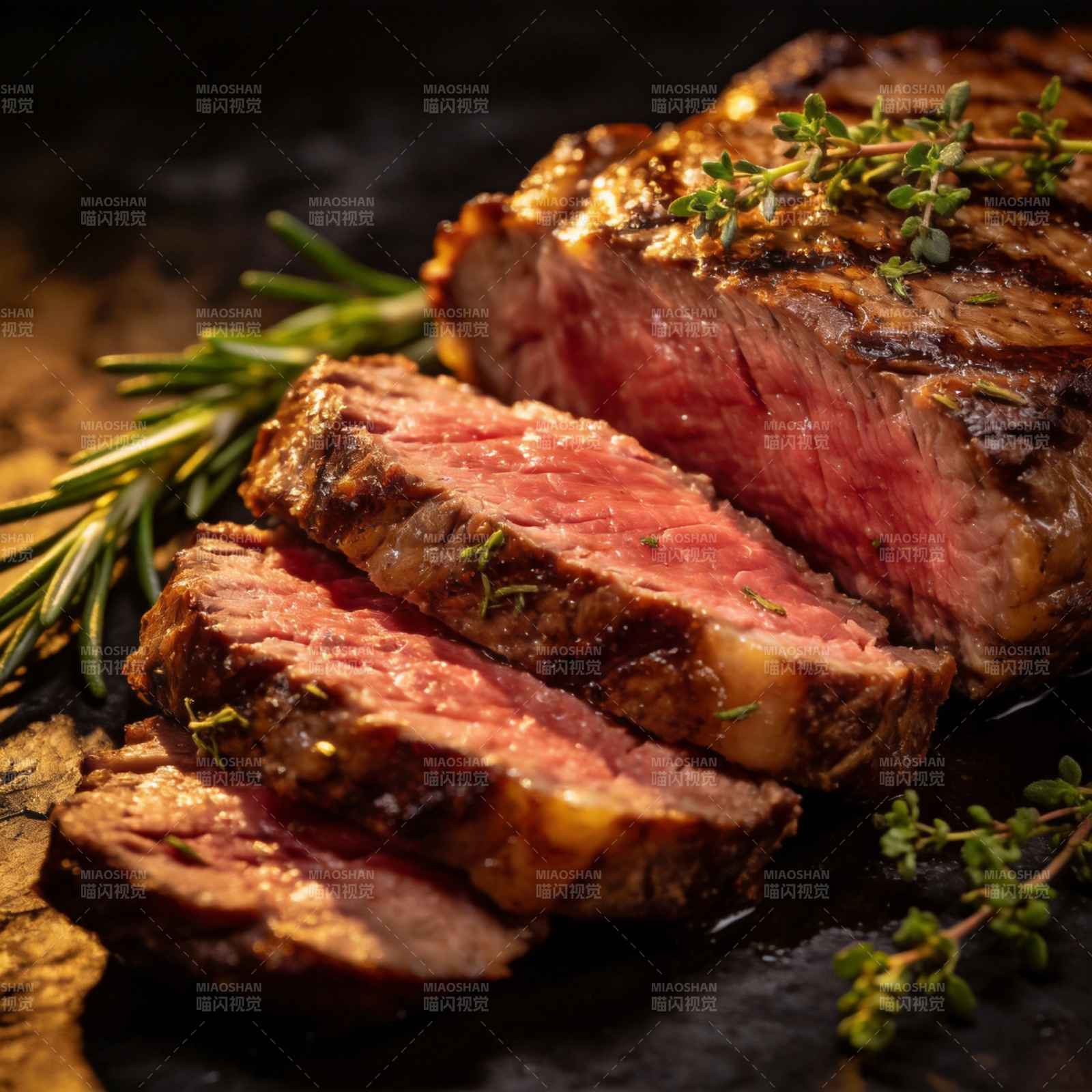 香煎牛排 鲜嫩多汁图片