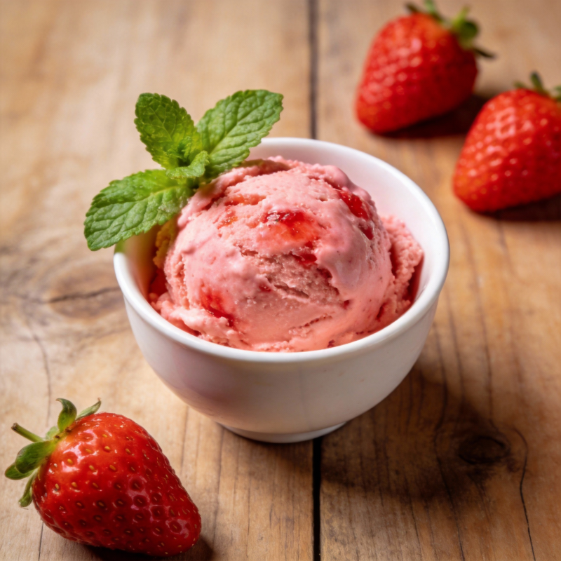 草莓冰淇淋图片