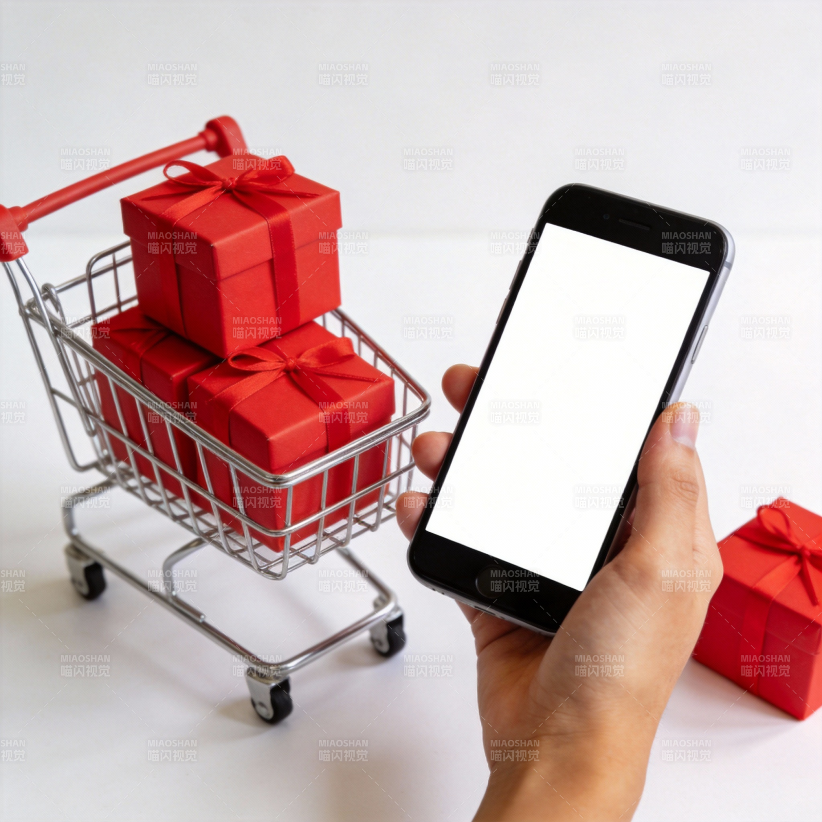 手机购物 礼盒满车图片