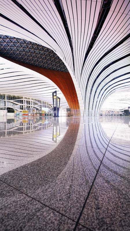 北京大兴机场 未来感建筑空间图片