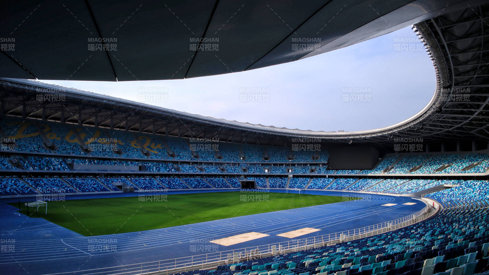 空旷的体育场图片