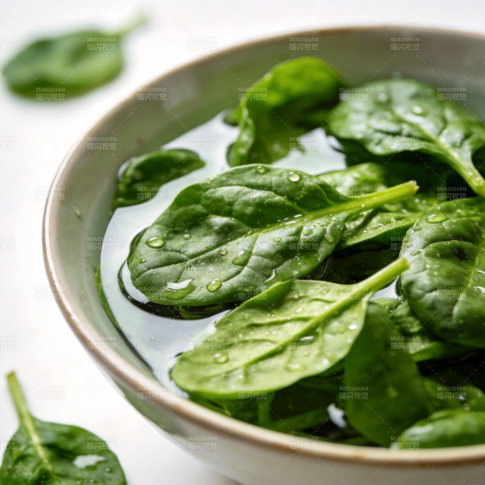清润菠菜叶图片
