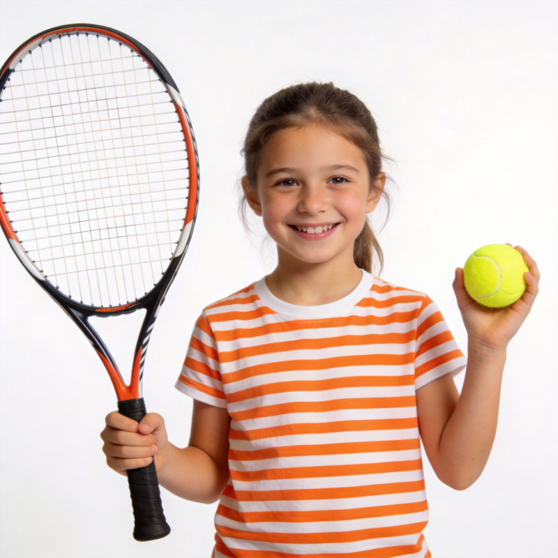 小女孩打网球图片