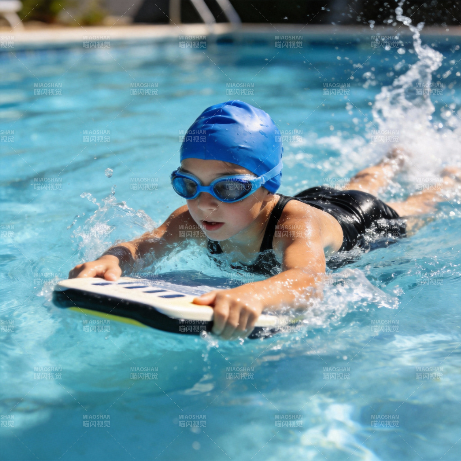 儿童游泳训练图片