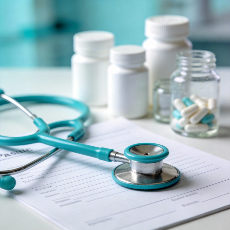 医疗用品与处方单图片