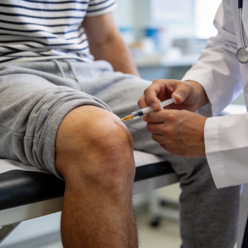 膝关节注射治疗图片