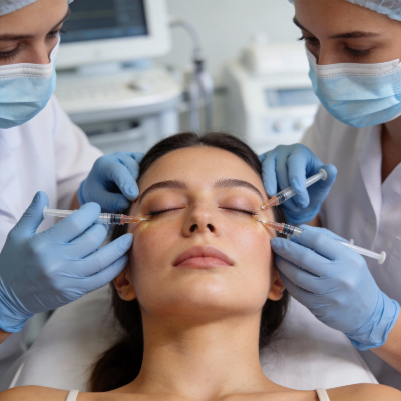 双眼注射美容术图片