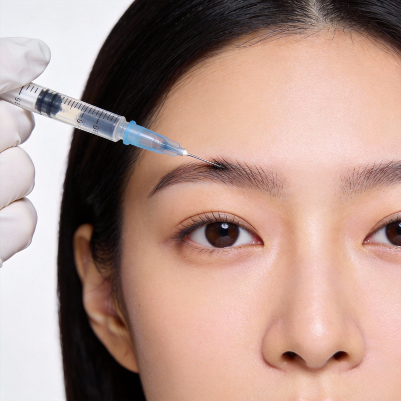眉间注射美容图片