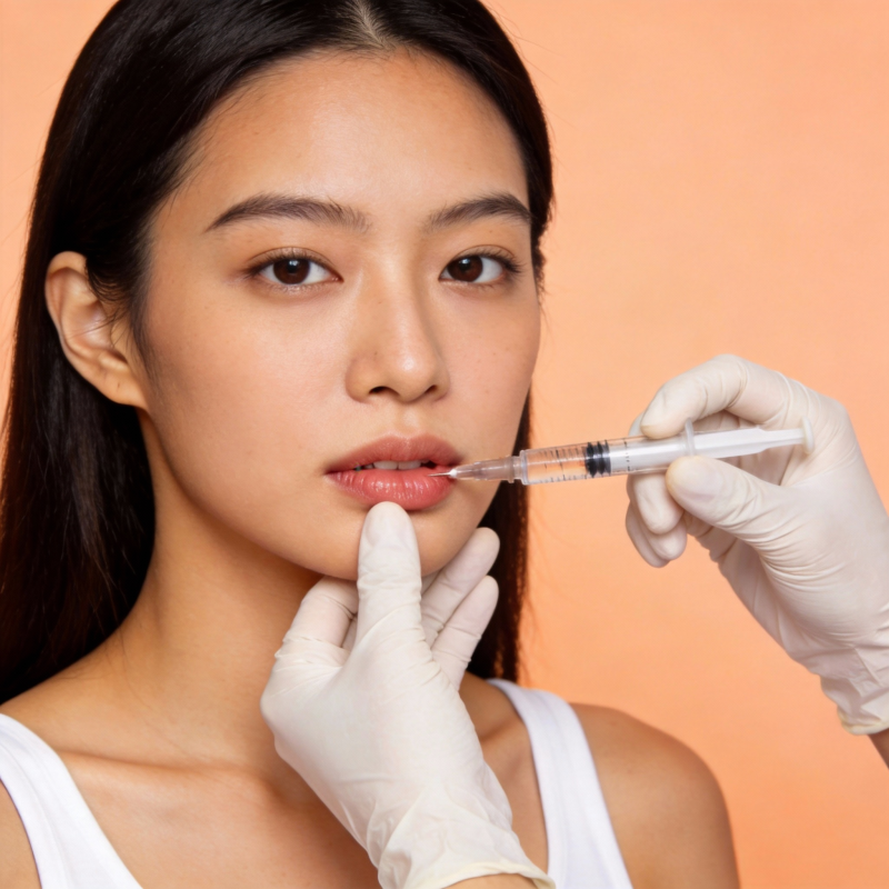 唇部微整形图片