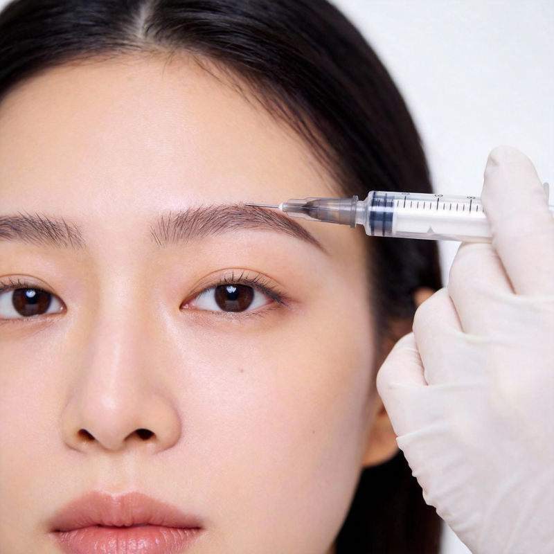 眉间注射美容图片