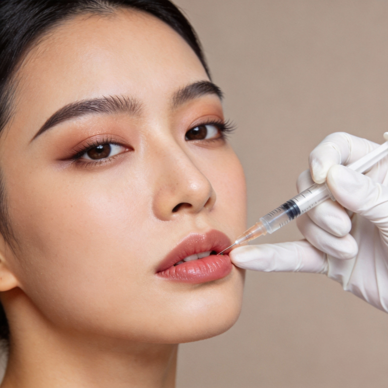 唇部注射美容图片