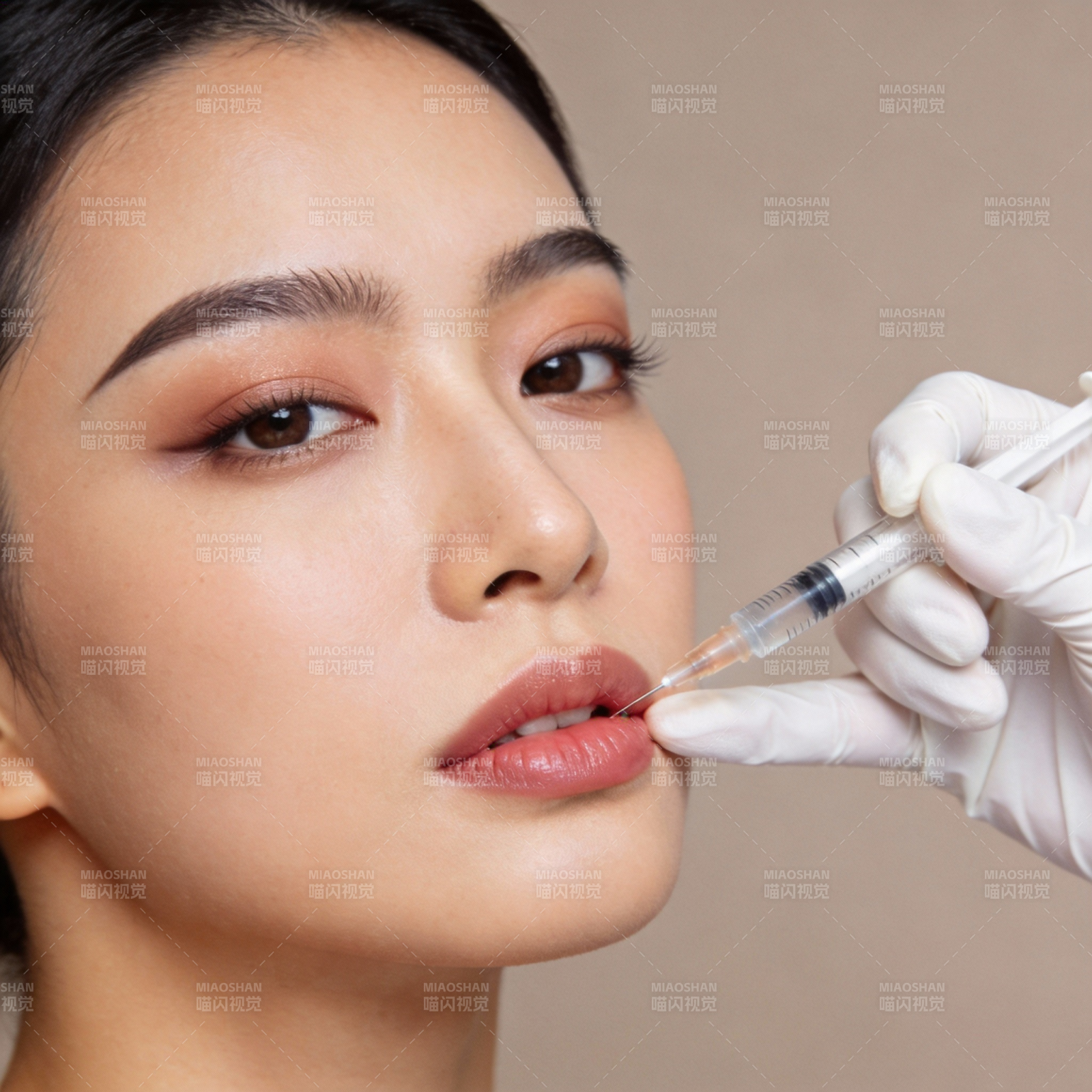 唇部注射美容图片