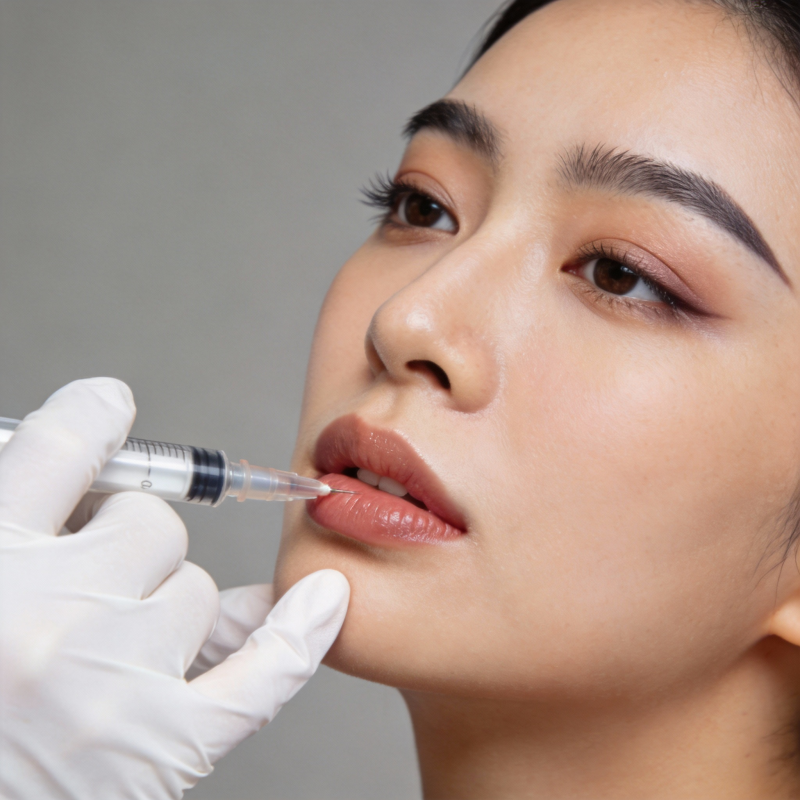 唇部注射美容图片