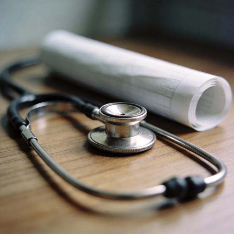 听诊器与卷纸图片