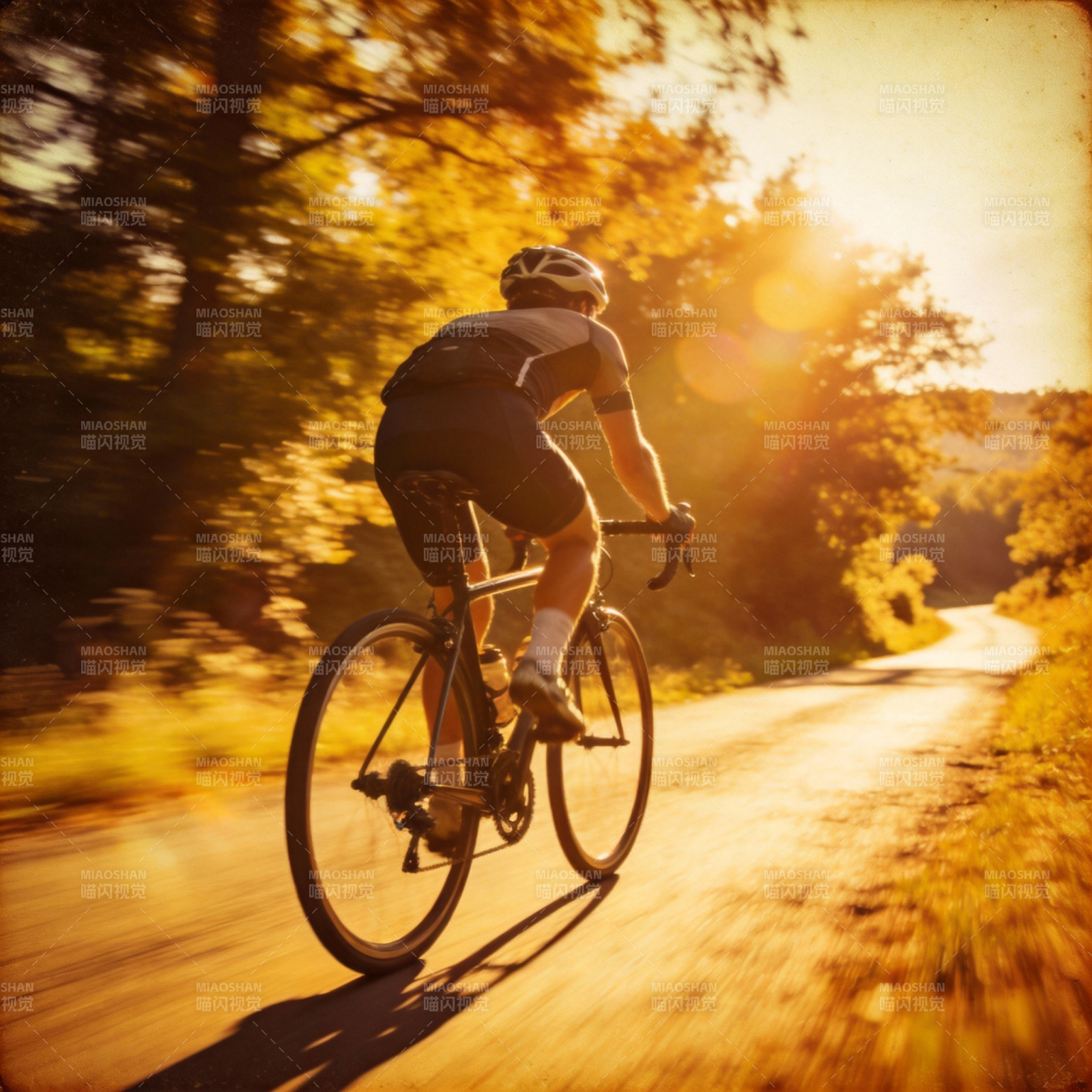 骑行追光图片
