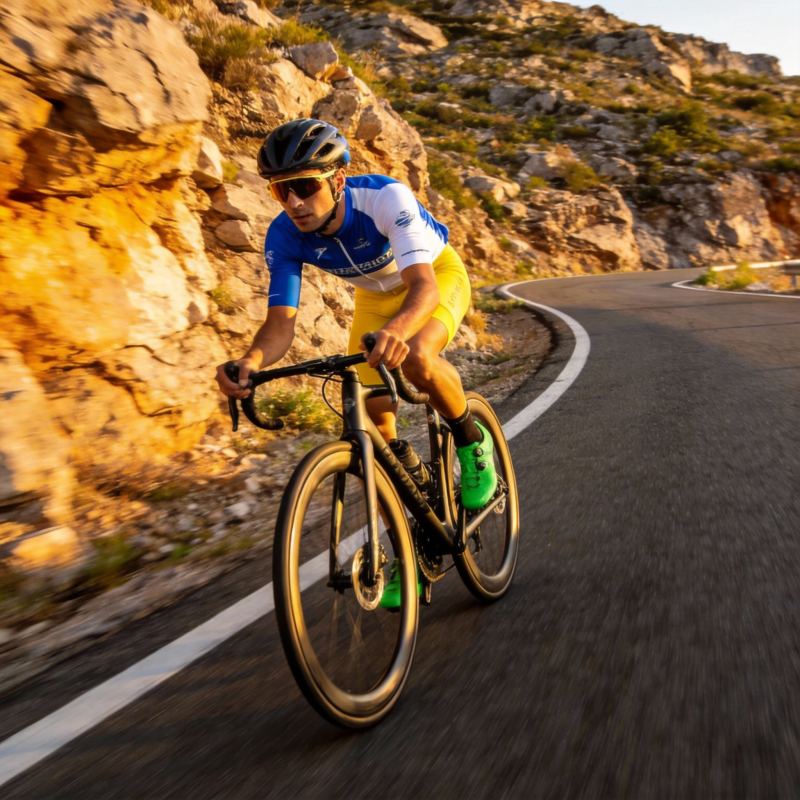 骑行山道 疾风前行图片