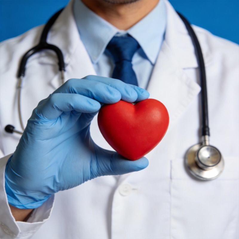 医生手捧红心图片