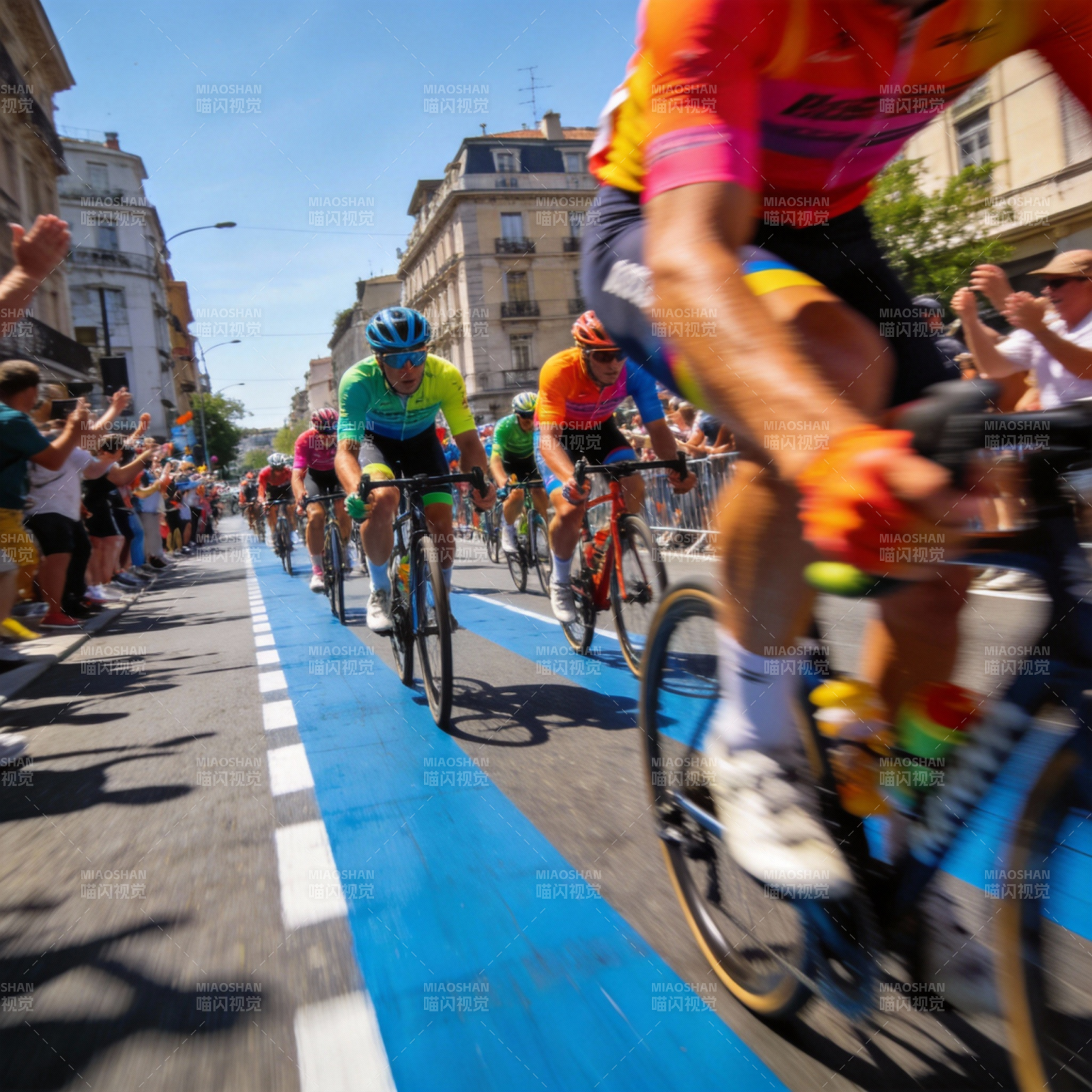 环法自行车赛冲刺图片