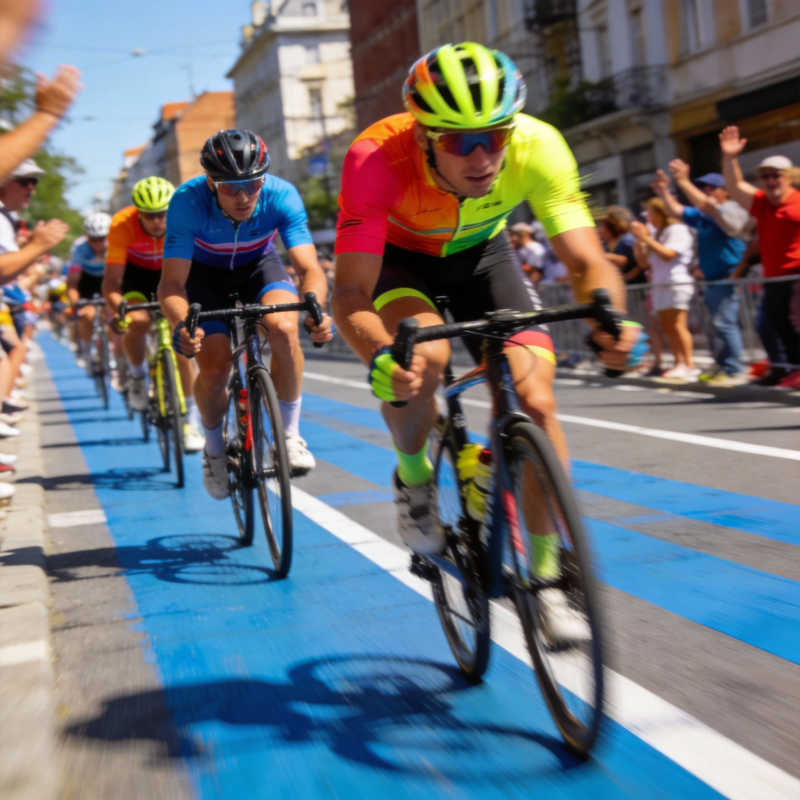 自行车赛冲刺瞬间图片