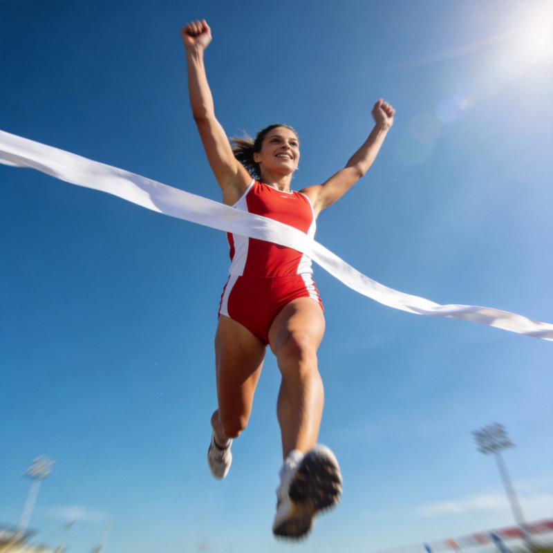 冲刺夺冠瞬间图片