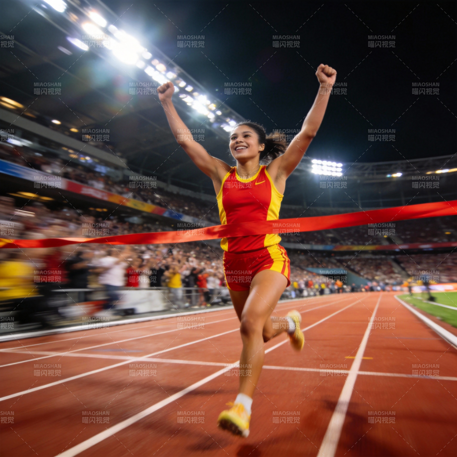 冲刺夺冠瞬间图片