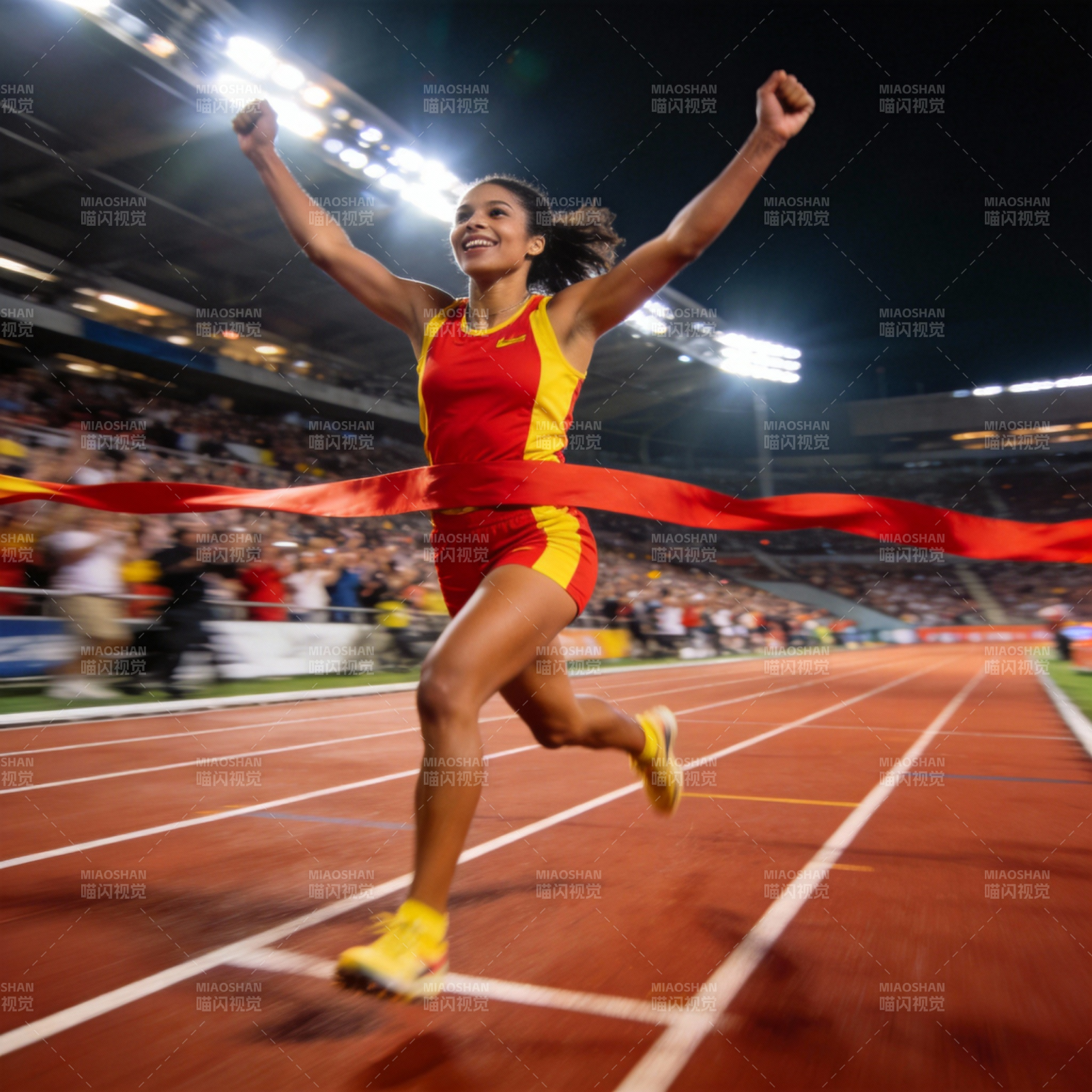 冲刺夺冠瞬间图片