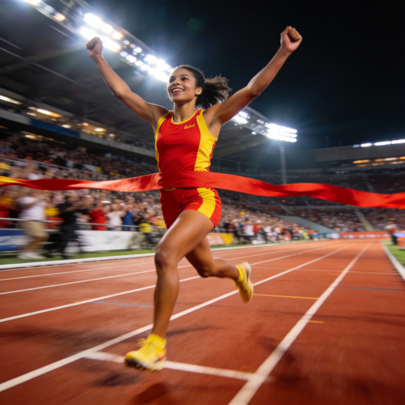 冲刺夺冠瞬间图片