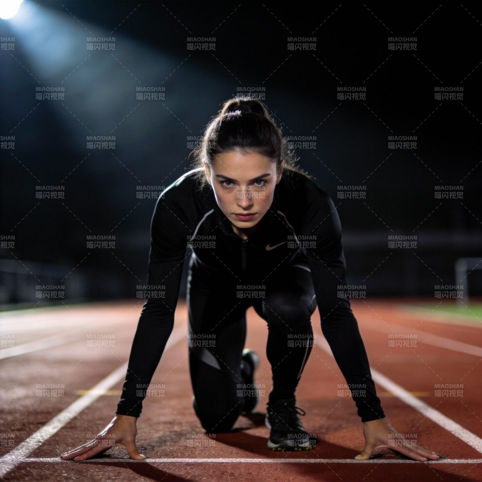 起跑线上的专注图片